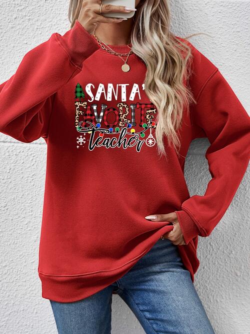 Letter Graphic Sweatshirt