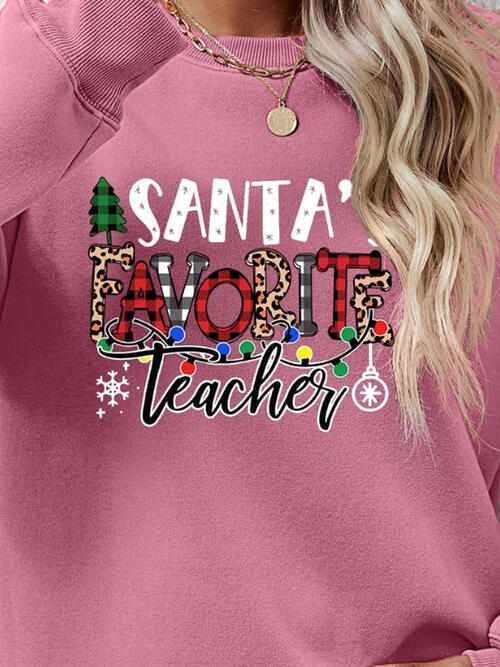 Letter Graphic Sweatshirt