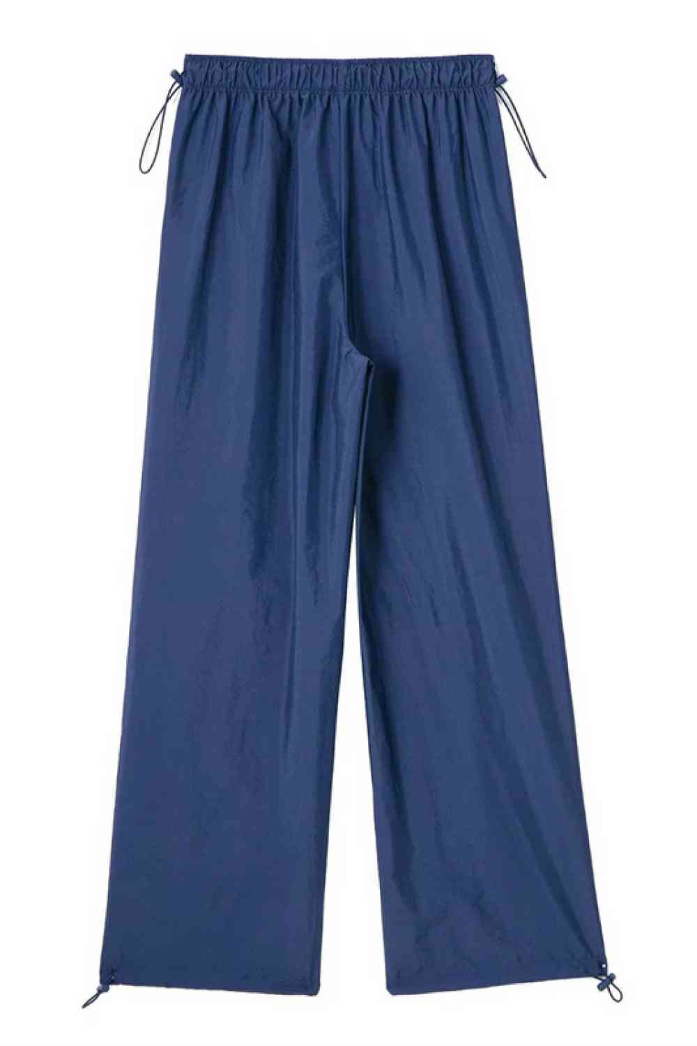 Drawstring Waist Pants with Pockets