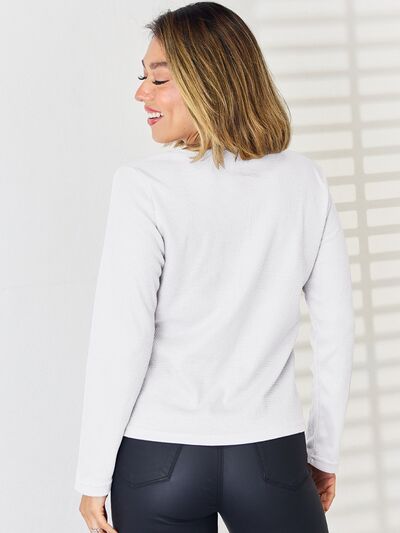 Notched Long Sleeve T-Shirt