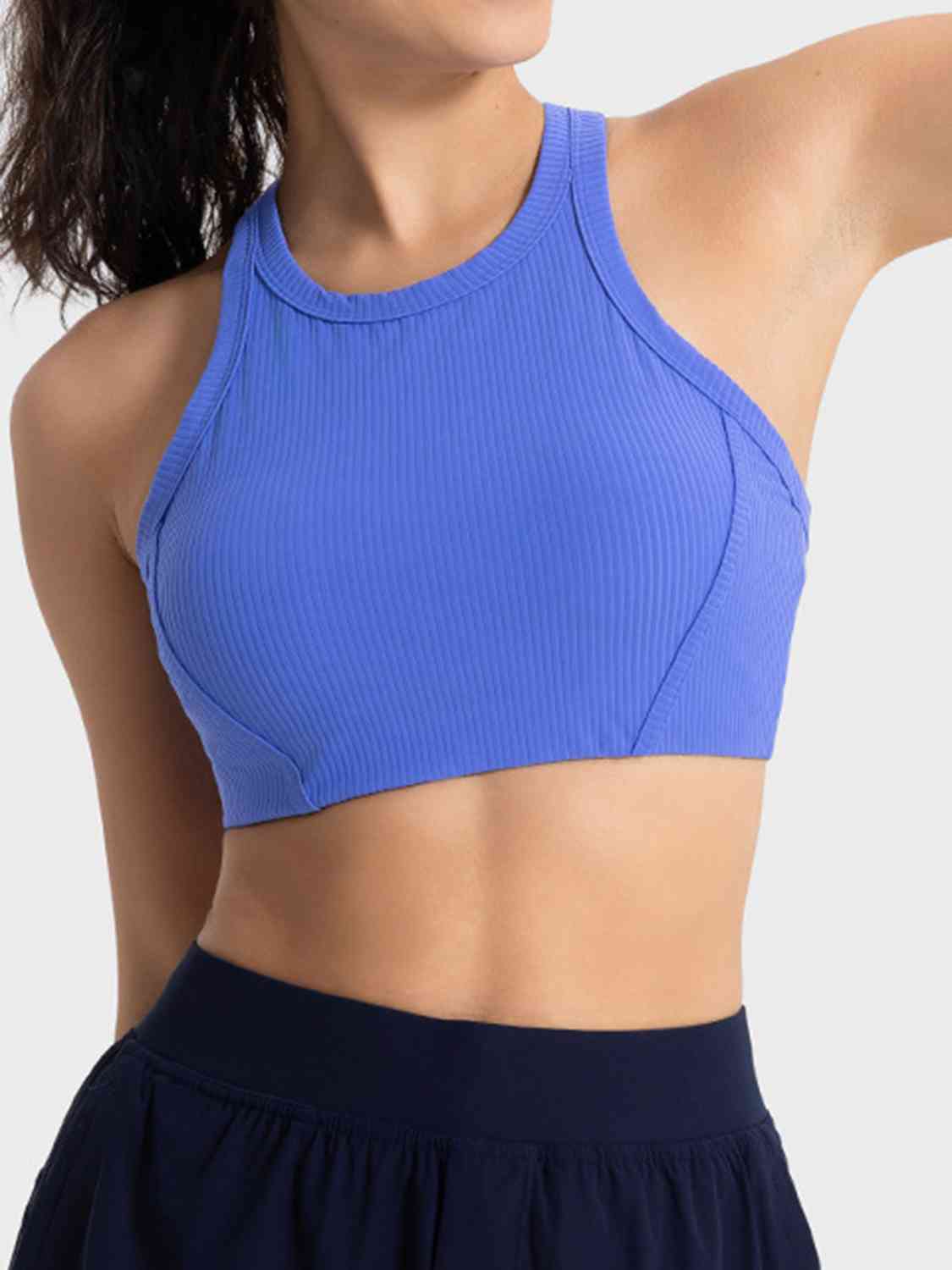 Wide Strap Cropped Sport Tank